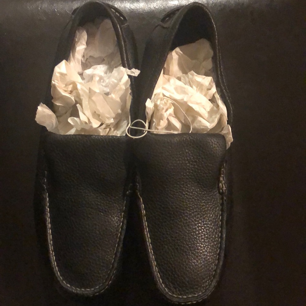 New leather shoes